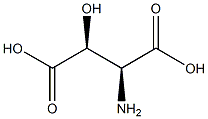 (2S,3S)-2-Hydroxy-3-aminosuccinic acid Structure