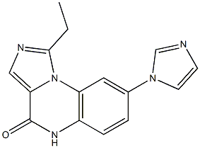 1-Ethyl-8-(1H-imidazol-1-yl)imidazo[1,5-a]quinoxalin-4(5H)-one Structure