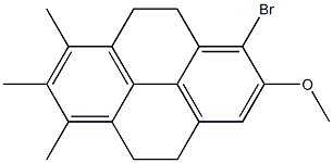6,7,8-Trimethyl-1-bromo-2-methoxy-4,5,9,10-tetrahydropyrene Structure