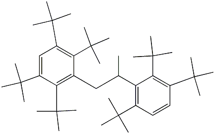 1-(2,3,5,6-Tetra-tert-butylphenyl)-2-(2,3,6-tri-tert-butylphenyl)propane 구조식 이미지