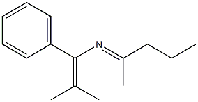 1-Phenyl-1-[(methyl)(propyl)methyleneamino]-2-methyl-1-propene 구조식 이미지
