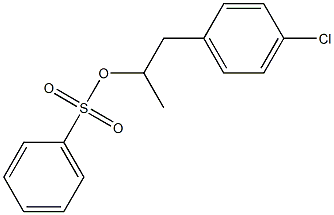 Benzenesulfonic acid 1-methyl-2-(4-chlorophenyl)ethyl ester 구조식 이미지