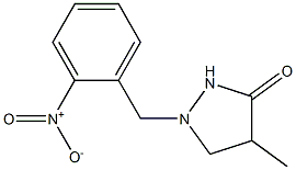 4-Methyl-1-(2-nitrobenzyl)pyrazolidin-3-one Structure