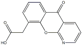 5-Oxo-5H-[1]benzopyrano[2,3-b]pyridine-9-acetic acid 구조식 이미지