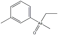 Ethylmethyl(3-methylphenyl)arsine oxide Structure