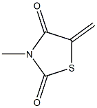 3-Methyl-5-methylenethiazolidine-2,4-dione 구조식 이미지