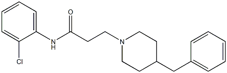 4-Benzyl-N-(2-chlorophenyl)piperidine-1-propanamide Structure