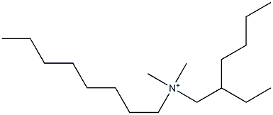 N-(2-Ethylhexyl)-N,N-dimethyl-1-octanaminium 구조식 이미지