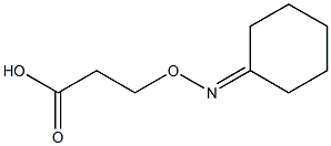 3-[Cyclohexylideneaminooxy]propionic acid 구조식 이미지