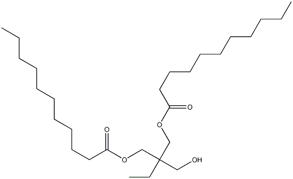 Diundecanoic acid 2-ethyl-2-(hydroxymethyl)-1,3-propanediyl ester Structure