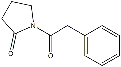 1-(Phenylacetyl)pyrrolidin-2-one 구조식 이미지