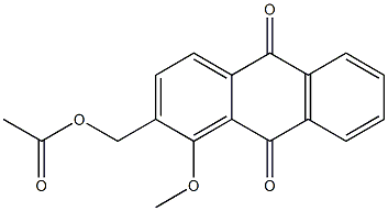 1-Methoxy-2-(acetoxymethyl)anthracene-9,10-dione Structure