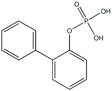 Phosphoric acid dihydrogen 2-biphenylyl ester 구조식 이미지