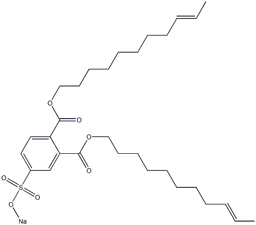 4-(Sodiosulfo)phthalic acid di(9-undecenyl) ester Structure