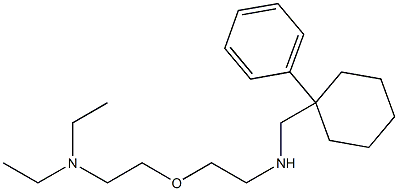 1-Phenyl-N-[2-(2-diethylaminoethoxy)ethyl]cyclohexanemethanamine 구조식 이미지