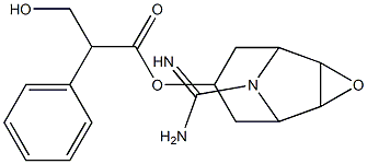 3-Hydroxy-2-phenylpropionic acid 9-amidino-3-oxa-9-azatricyclo[3.3.1.02,4]nonan-7-yl ester Structure