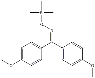 4,4'-Dimethoxybenzophenone O-(trimethylsilyl)oxime Structure