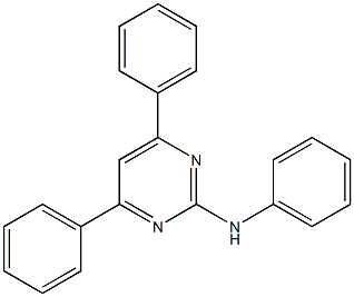 4,6-Diphenyl-2-(phenylamino)pyrimidine Structure