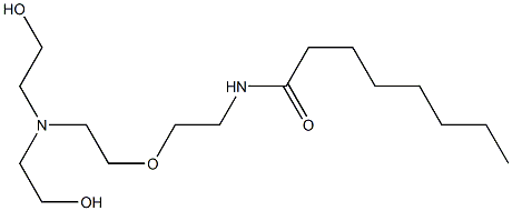 N-[2-[2-[Bis(2-hydroxyethyl)amino]ethoxy]ethyl]octanamide Structure