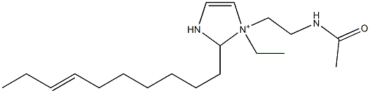 1-[2-(Acetylamino)ethyl]-2-(7-decenyl)-1-ethyl-4-imidazoline-1-ium 구조식 이미지