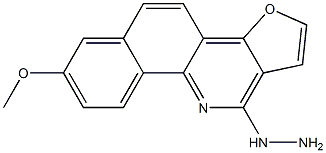 11-Hydrazino-7-methoxybenzo[h]furo[3,2-c]quinoline Structure