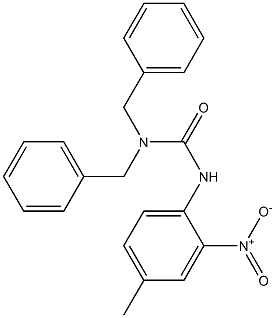 1-(4-Methyl-2-nitrophenyl)-3,3-dibenzylurea 구조식 이미지