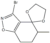 3-Bromo-4,5,6,7-tetrahydro-5-methylspiro[1,2-benzisoxazole-4,2'-[1,3]dioxolane] Structure