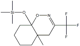 8a-(Trimethylsiloxy)-3-(trifluoromethyl)-4a,5,6,7,8,8a-hexahydro-4a-methyl-4H-1,2-benzoxazine Structure