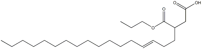 3-(3-Heptadecenyl)succinic acid 1-hydrogen 4-propyl ester 구조식 이미지
