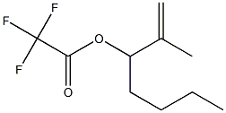 Trifluoroacetic acid 1-isopropenylpentyl ester 구조식 이미지