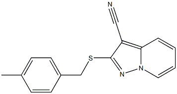 2-[[(4-Methylphenyl)methyl]thio]-pyrazolo[1,5-a]pyridine-3-carbonitrile 구조식 이미지