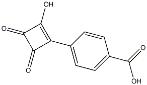 4-(4-Carboxyphenyl)-3-hydroxy-3-cyclobutene-1,2-dione Structure