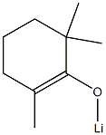 1-(Lithiooxy)-2,6,6-trimethylcyclohexene 구조식 이미지