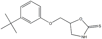 5-[(m-tert-Butylphenoxy)methyl]-2-oxazolidinethione Structure