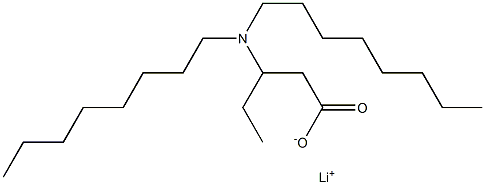 3-(Dioctylamino)valeric acid lithium salt 구조식 이미지