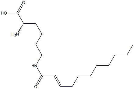 N6-(2-Undecenoyl)lysine 구조식 이미지