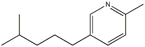 2-Methyl-5-(4-methylpentyl)pyridine 구조식 이미지