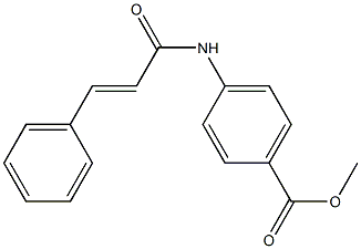 4-[[3-(Phenyl)-1-oxo-2-propenyl]amino]benzoic acid methyl ester Structure