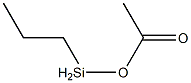 Acetic acid propylsilyl ester 구조식 이미지