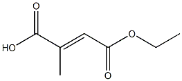 3-Methylfumaric acid 1-ethyl ester 구조식 이미지