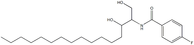 N-(1,3-Dihydroxyhexadecan-2-yl)-4-fluorobenzamide Structure