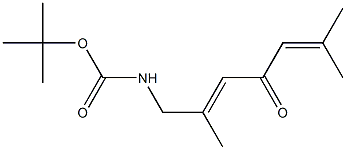 7-[(tert-Butyloxycarbonyl)amino]-2,6-dimethyl-2,5-heptadien-4-one Structure