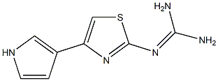 N-(Diaminomethylene)-4-(1H-pyrrole-3-yl)thiazole-2-amine Structure