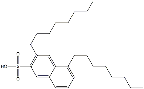 3,5-Dioctyl-2-naphthalenesulfonic acid 구조식 이미지