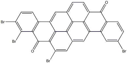 3,7,9,10-Tetrabromo-8,16-pyranthrenedione Structure