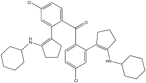 [2-(Cyclohexylamino)-1-cyclopentenyl](4-chlorophenyl) ketone 구조식 이미지