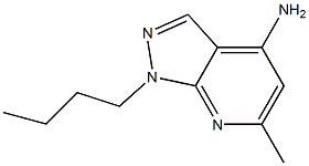 1-Butyl-4-amino-6-methyl-1H-pyrazolo[3,4-b]pyridine 구조식 이미지