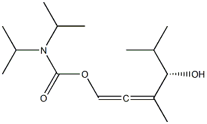 N,N-Diisopropylcarbamic acid [(4S)-4-hydroxy-3,5-dimethyl-1,2-hexadienyl] ester Structure