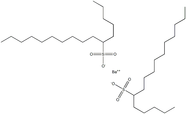 Bis(hexadecane-6-sulfonic acid)barium salt Structure