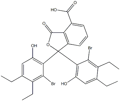 1,1-Bis(2-bromo-3,4-diethyl-6-hydroxyphenyl)-1,3-dihydro-3-oxoisobenzofuran-4-carboxylic acid Structure